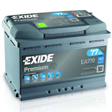 Exide Premium Carbon Boost 77AH 760A 12V Autobatterie EA770 (Neues Modell 2015)