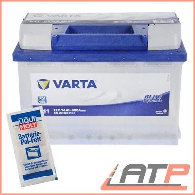 Autobatterie Batterie varta VARTA Varta 12v 74ah 680A wie neu